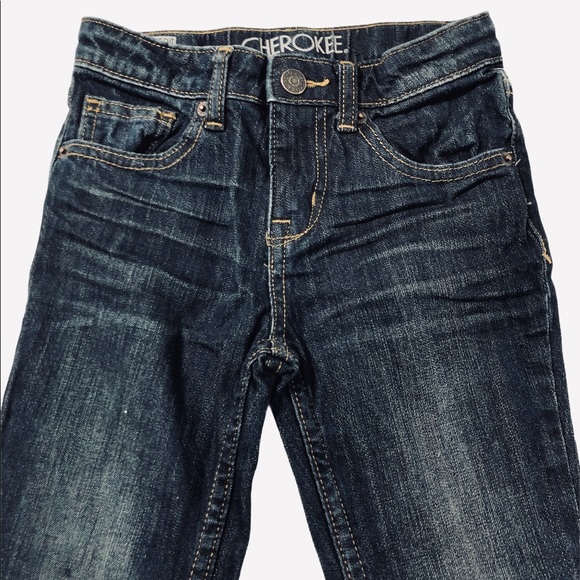 NWOT Cherokee Girls Bootcut Dark Wash Jeans Size 6 - Picture 1 of 7